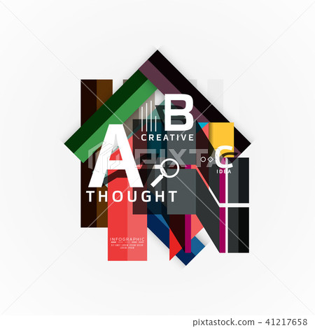 Abstract geometric option infographic banners, a b c steps process Abstract geometric option infographic banners, a b c steps process 41217658