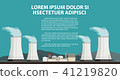 Nuclear power plant and factory.  41219820