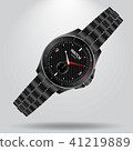 Watch Automatic Wristwatch with white background 41219889