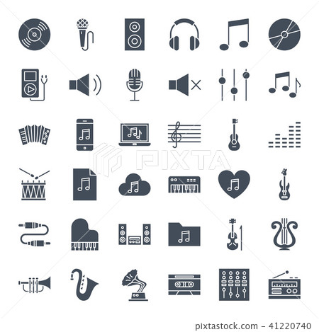 Music Solid Web Icons 41220740