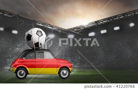 Germany car on football stadium Germany car on football stadium 41220768