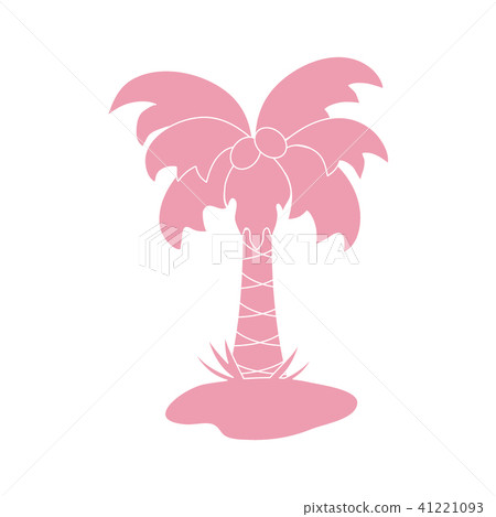 Cute vector icon of the palm tree 41221093