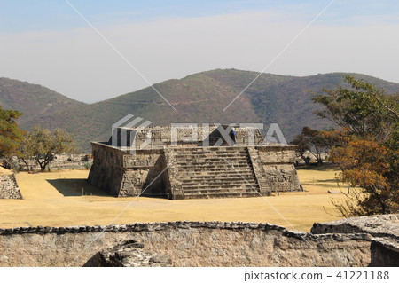 Sochikarco ruins of blue sky Quetzalcoatl Temple World heritage Mexico 41221188