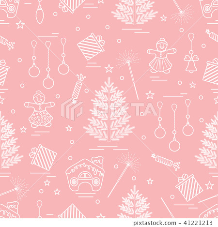 Winter seamless pattern with variety Christmas Winter seamless pattern with variety Christmas 41221213