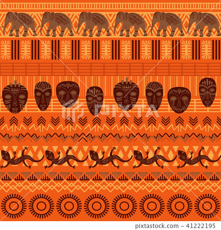Tribal ethnic seamless pattern. Tribal ethnic seamless pattern. 41222195