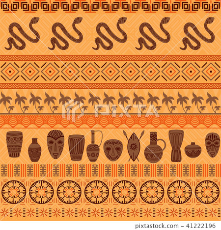 Tribal ethnic seamless pattern. Tribal ethnic seamless pattern. 41222196