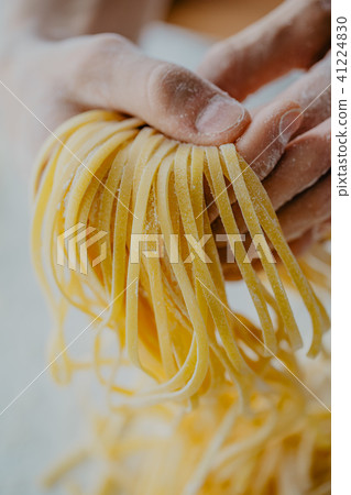 Chef making traditional italian homemade pasta 41224830