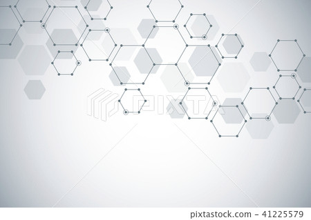 Molecular structure background. Abstract... - Stock Illustration [41225579]  - PIXTA