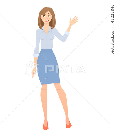 business woman isolated 41225846