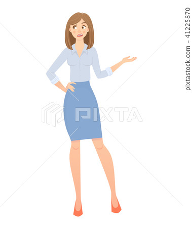 business woman isolated 41225870