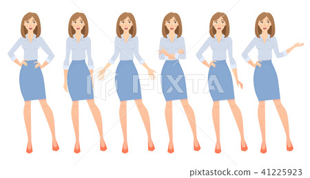 business woman set - Stock Illustration [41225923] - PIXTA