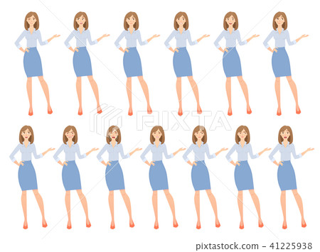 business woman set - Stock Illustration [41225938] - PIXTA