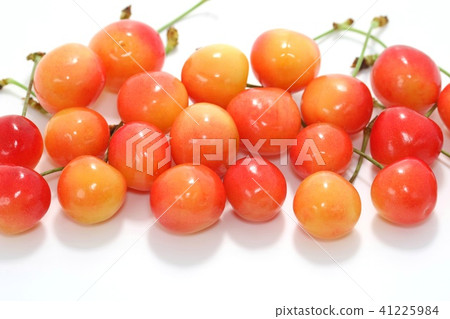 Cherries White Background 41225984