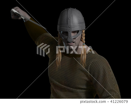 Viking Warrior Close Up 41226079