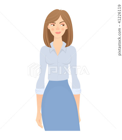 business woman isolated business woman isolated 41226119