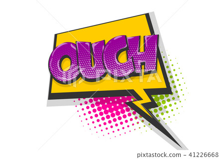 Omg ouch oops pop art comic text speech bubble Omg ouch oops pop art comic text speech bubble 41226668