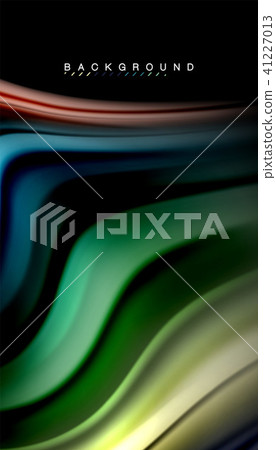 Fluid mixing colors, vector wave abstract background Fluid mixing colors, vector wave abstract background 41227013