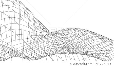 Abstract terrain wireframe landscape background. 41228073
