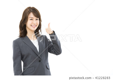 Good business woman cheering 41228283