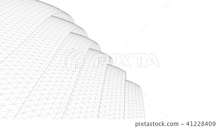 Geometric background, Abstract sketch,Wireframe 41228409