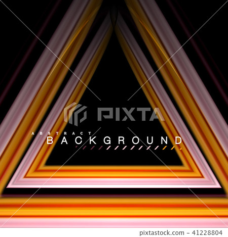 Geometric shapes created with fluid multicolored lines Geometric shapes created with fluid multicolored lines 41228804