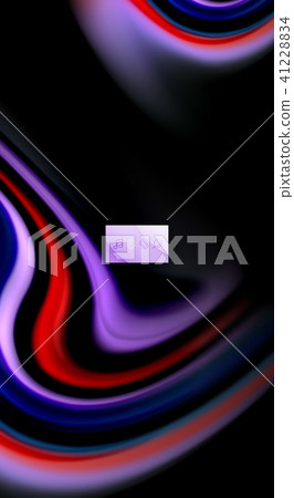 Fluid rainbow colors on black background, vector wave lines and swirls Fluid rainbow colors on black background, vector wave lines and swirls 41228834