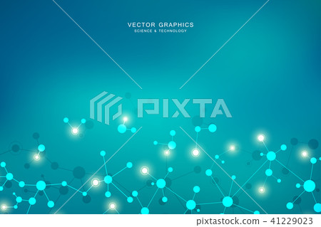 Molecular structure background. Abstract background with molecule DNA. Medical, science and digital Molecular structure background. Abstract background with molecule DNA. Medical, science and digital 41229023