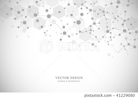 Molecular structure background. Abstract background with molecule DNA. Medical, science and digital 41229080
