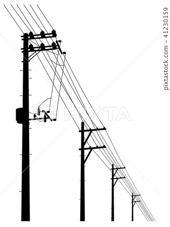 電線桿 插圖素材 圖庫