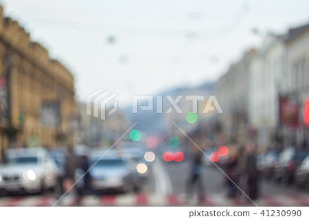 Evening city bokeh background. Evening city bokeh background. 41230990