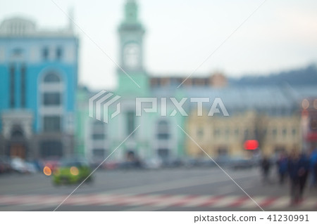 Evening city bokeh background. Evening city bokeh background. 41230991
