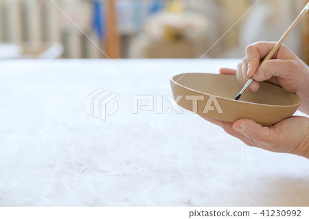 pottery handcraft hobby paint handmade clay plate pottery handcraft hobby paint handmade clay plate 41230992