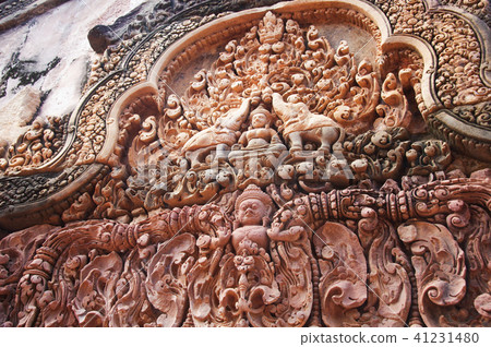 Cambodia Banteay Srei Angkor Ruins Relief Cambodia Banteay Srei Angkor Ruins Relief 41231480