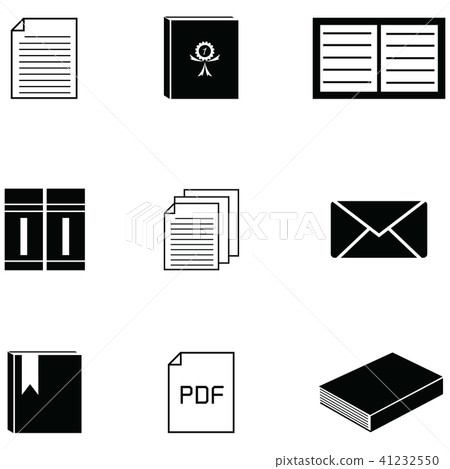 paper icon set - Stock Illustration [41232550] - PIXTA
