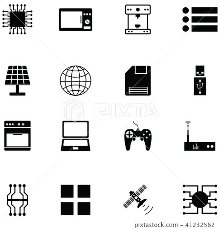 technology icon set-插圖素材 [41232562] - PIXTA圖庫