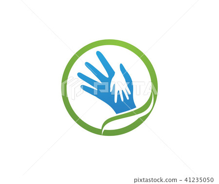 Hand help logo and symbols template icons 41235050