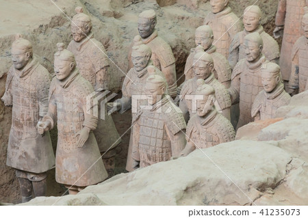 The Terracotta Army warriors in Xian The Terracotta Army warriors in Xian 41235073