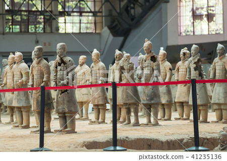 The Terracotta Army warriors in Xian The Terracotta Army warriors in Xian 41235136