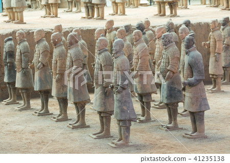 The Terracotta Army warriors in Xian The Terracotta Army warriors in Xian 41235138