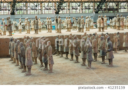 The Terracotta Army warriors in Xian The Terracotta Army warriors in Xian 41235139