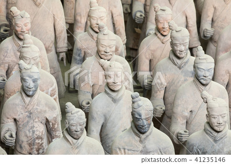 The Terracotta Army warriors in Xian The Terracotta Army warriors in Xian 41235146