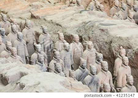The Terracotta Army warriors in Xian The Terracotta Army warriors in Xian 41235147