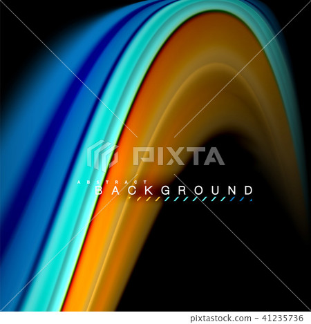 Fluid mixing colors vector wave abstract background design. Colorful mesh waves Fluid mixing colors vector wave abstract background design. Colorful mesh waves 41235736