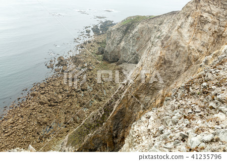 Summer Atlantic rocky coast view Summer Atlantic rocky coast view 41235796