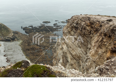 Summer Atlantic rocky coast view Summer Atlantic rocky coast view 41235797