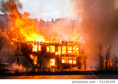 Fire in a house 41236209