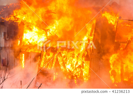 Fire in a house 41236213