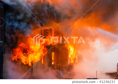 Fire in a house 41236231