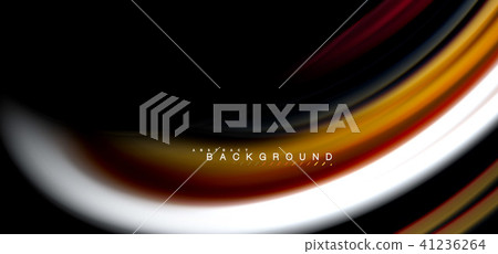 Multicolored wave lines on black background design Multicolored wave lines on black background design 41236264