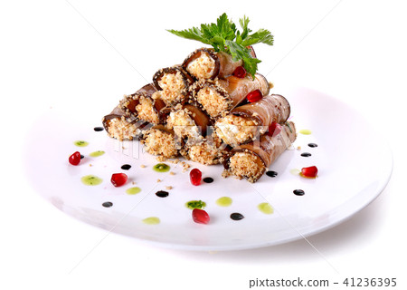 Meat rolls with parsley 41236395